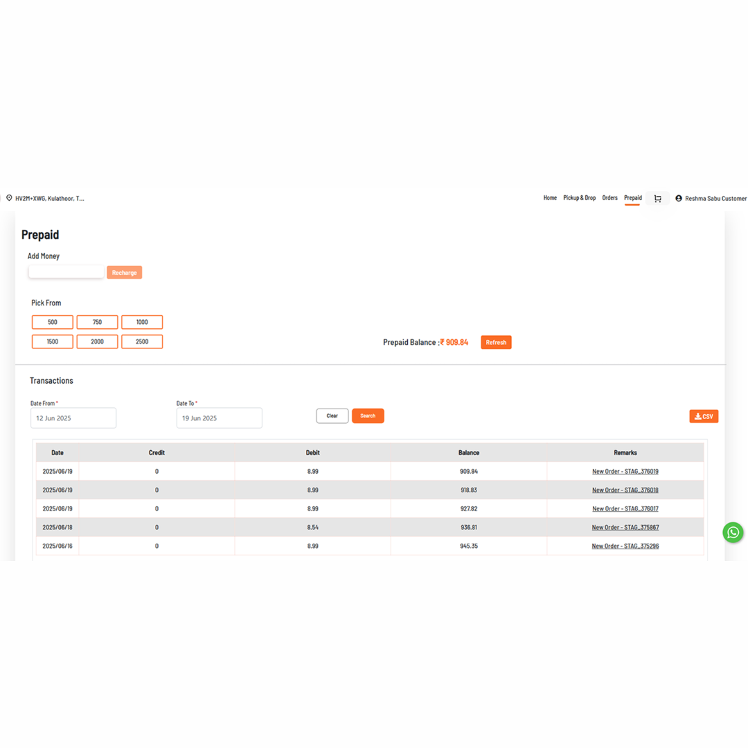 Customer Invoicing